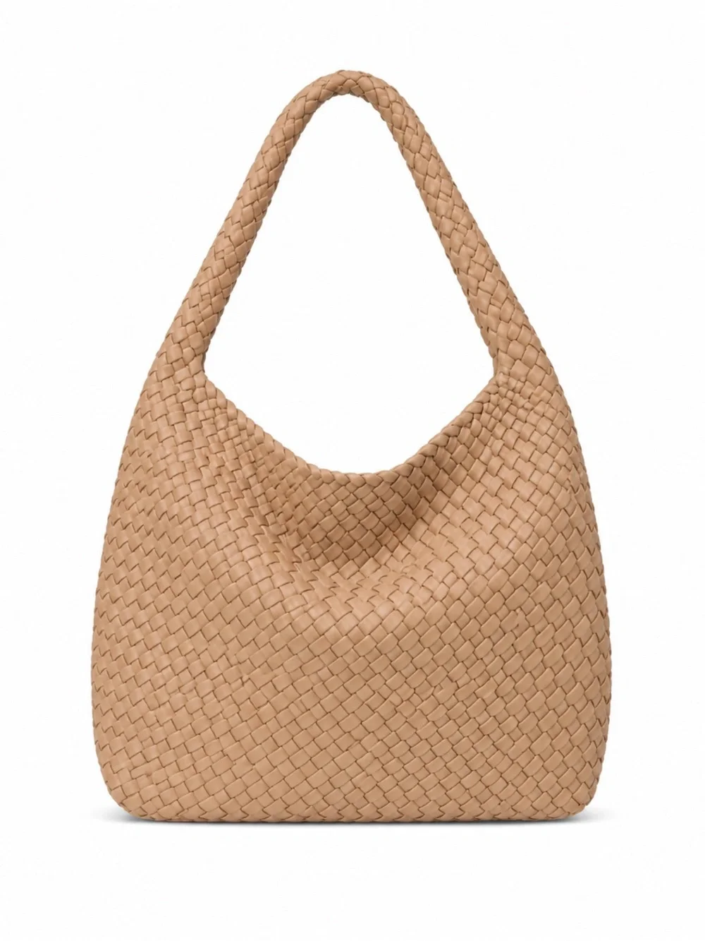Woven Hobo Shoulder Bag- Medium